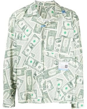 Maison Mihara Yasuhiro Dollar Bill シャツ - グリーン