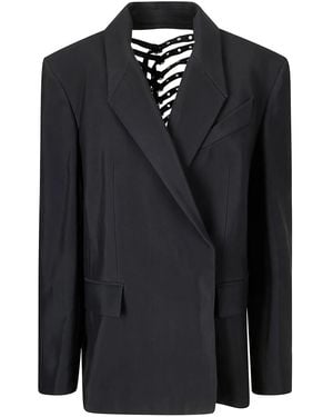 Mugler Buckled Blazer - Black