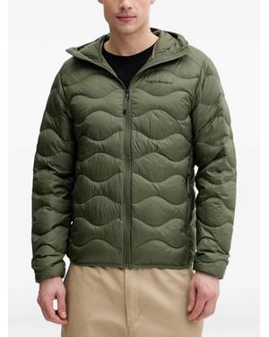 Peak Performance Helium Quilted Hooded Jacket - Green