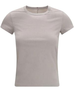 Rick Owens Cropped T-Shirt - Gray