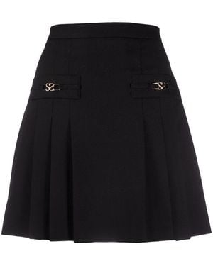 Sandro Rebeca Embellished Wool Mini Skirt - Black