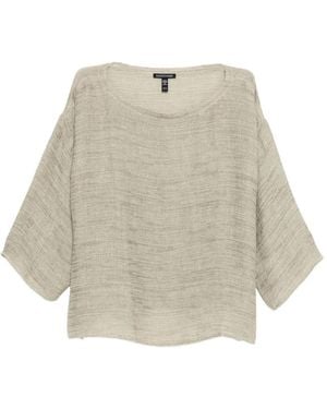 Eileen Fisher Bateau-Neck Top - Natural