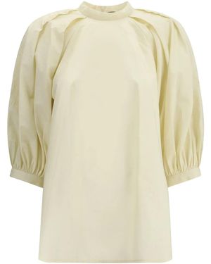 Fabiana Filippi Round Neck Blouse - Natural