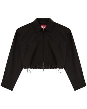 DIESEL J-Tlng-Femr2 Cropped Jacket - Black