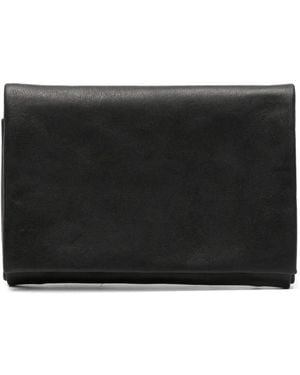 Ma+ Portefeuille En Cuir À Motif Croix - Noir