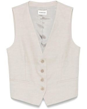 P.A.R.O.S.H. V-Neck Waistcoat - White