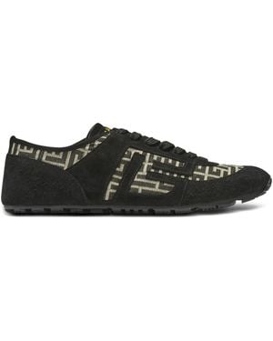 Balmain Racer 45 Monogram Trainers - Black
