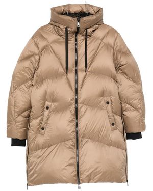 SERGIO MORETTI FIRENZE Padded Hooded Coat - Natural