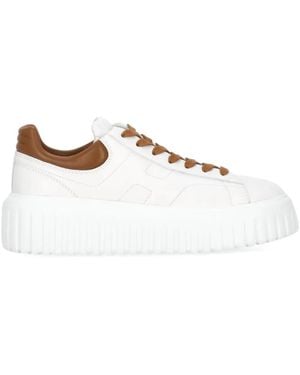 Hogan H-Stripes Logo Sneakers - Metallic