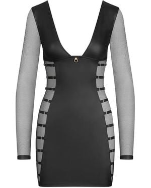 Maison Close Chambre Noire Private Fitted Dress - Black