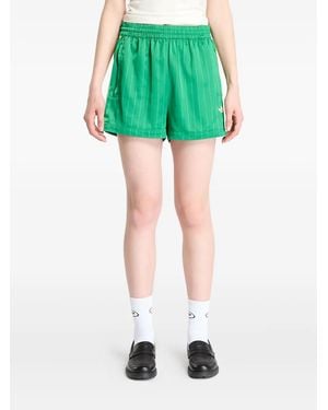 adidas Gestreifte Shorts - Grün