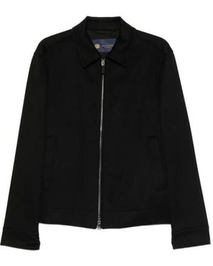 Paul & Shark Cashmere Zip-Up Jacket - Black