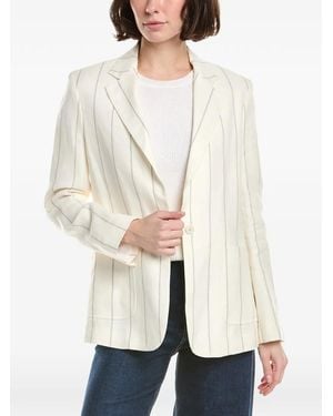 Eleventy Blazer A Rayas Diplomáticas - Neutro