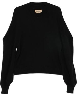 Uma Wang Oversized Balloon-Sleeve Jumper - Black