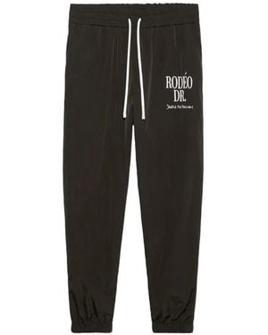 1989 STUDIO Rodeo Drawstring Track Pants - Black
