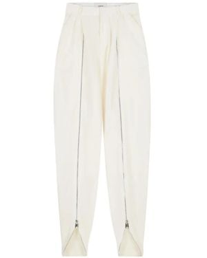 Coperni Sarouel-Inspired Zipped Trousers - White