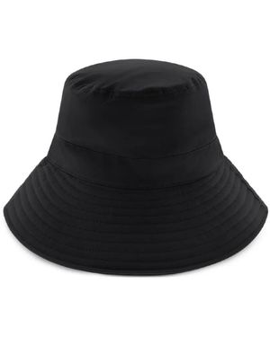 Herno Tie-Fastening Bucket Hat - Black