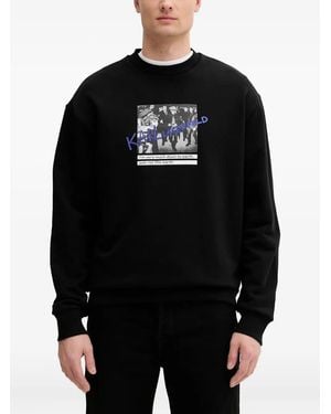 Karl Lagerfeld Crew-Neck Sweatshirt - Black