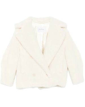 Max Mara Doppelreihige Jacke - Natur