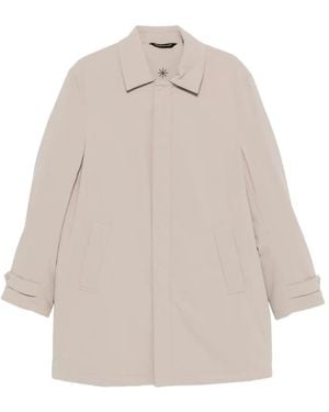 Manuel Ritz Manteau À Fermeture Zippée - Natural
