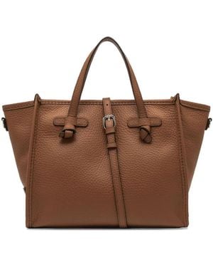 Gianni Chiarini Miss Marcella 32 Leather Tote Bag - Brown