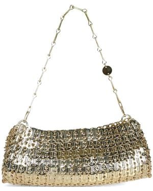 Rabanne Bolso De Hombro Con Aplique De Disco - Metálico