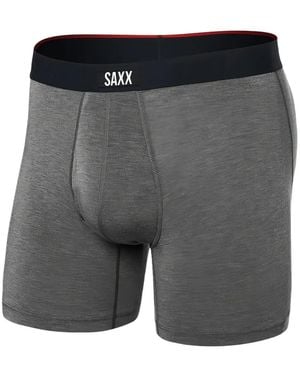 Saxx Underwear Co. Logo Waistband Boxers - Grey