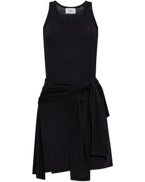 Coperni Tie-Front Mini Dress - Black