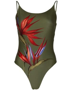 FARM Rio Bañador Con Estampado Floral - Verde