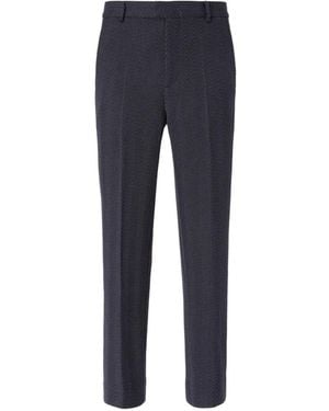 Missoni Zigzag-Pattern Trousers - Blue