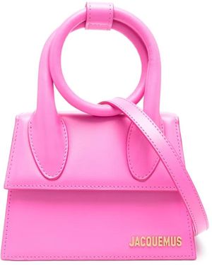 Jacquemus Le Chiquito Noeud ハンドバッグ - ピンク