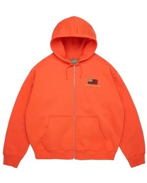 DENIM TEARS Pan African Zip-Up Hoodie - Orange