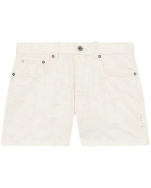 Off-White c/o Virgil Abloh Short En Jean À Motif Étoile En Jacquard - White
