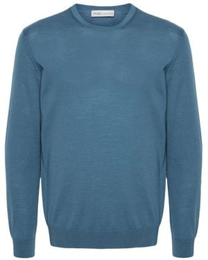 MODES GARMENTS Fine-Knit Merino Jumper - Blue