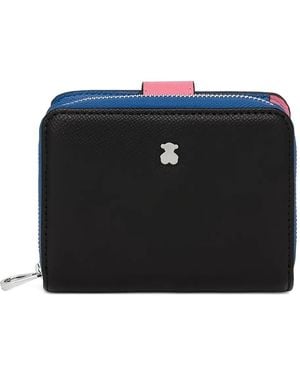 Tous Logo-Detail Wallet - Black