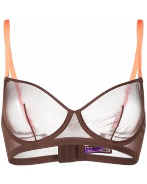 Maison Close Mesh Underwired Bra - Brown