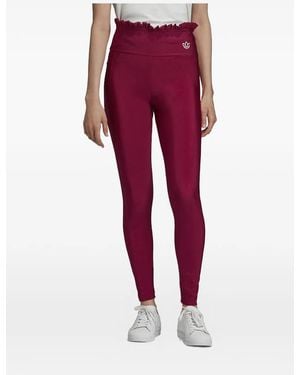 adidas Ruffled Leggings - Red
