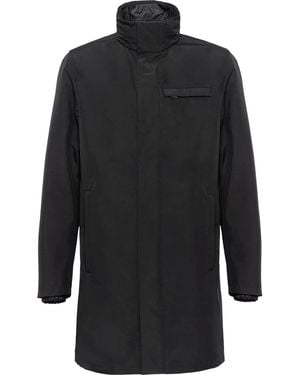 Prada Technical Poplin Raincoat - Black