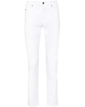 BOSS Low-Rise Slim-Fit Jeans - White