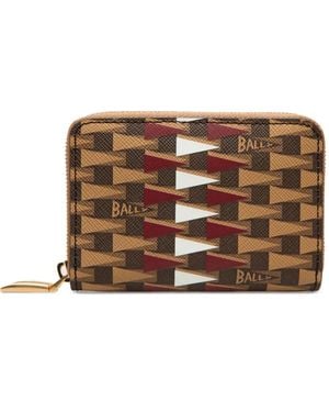 Bally Small Zip-Around Wallet - Brown