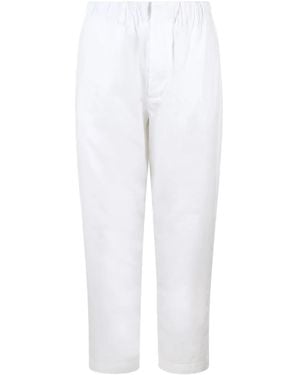 Low Brand Cotton Straight-Leg Trousers - White