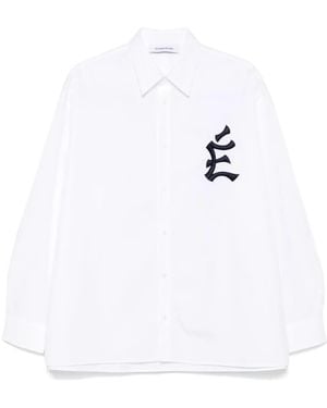 Etudes Studio Logo-Embroidered Shirt - White