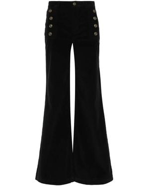 Twinset Pinwale Corduroy Trousers - Black