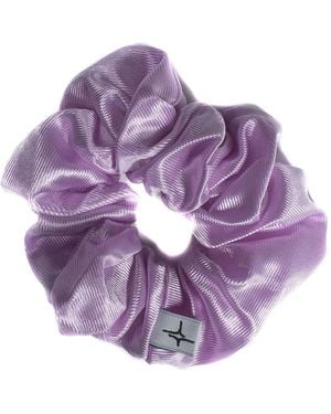 SPARK LE MONDE The Ariana Logo-Detail Scrunchie - Purple