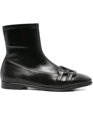 Truman ́s Buckle-Detail Leather Boots - Black