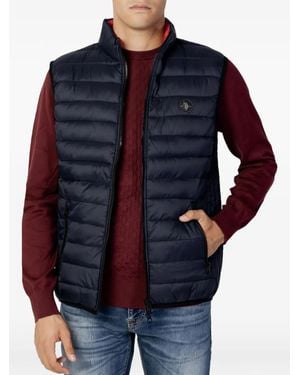 U.S. POLO ASSN. Quilted Packable Gilet - Blue