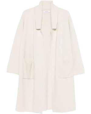 Gran Sasso Knitted Pocket Coat - White