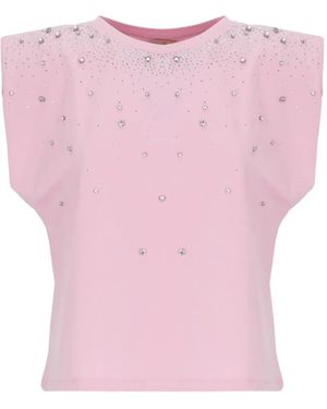 Emme Emmutopia Strass-Embellished T-Shirt - Pink