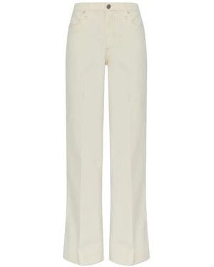 Rag & Bone Pantalon En Coton À Coupe Évasée - White