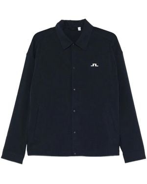 J.Lindeberg Hemdjacke Mit Logo - Blau